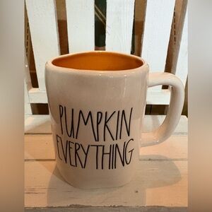 Rae Dunn Cream and Orange Pumpkin Mug